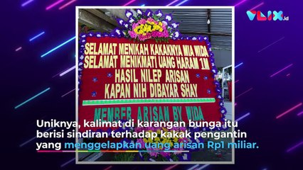 Serangan Grup Arisan Tagih Utang Pakai Karangan Bunga