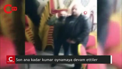 Ceza yediklerini öğrenince son ana kadar kumar oynamaya devam ettiler