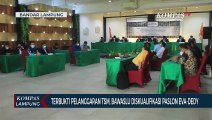 Terbukti Melanggar, Bawaslu Lampung Diskualifikasi Eva-Dedy Sebagai Peserta Pilkada
