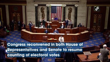 US Congress reconvenes for counting of electoral votes after Capitol siege