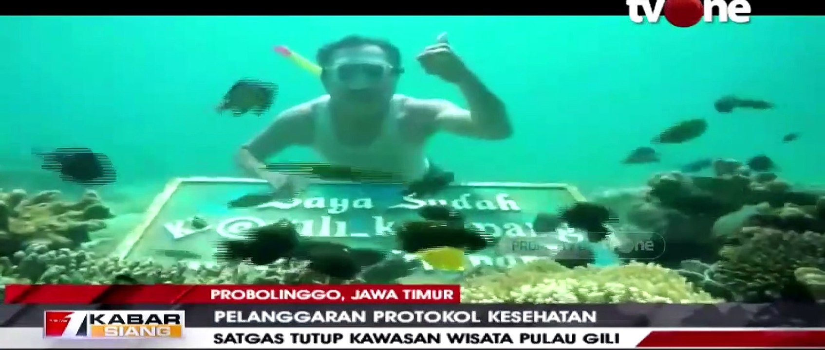 Satgas Covid-19 Menutup Kawasan Snorkeling Pulau Gili