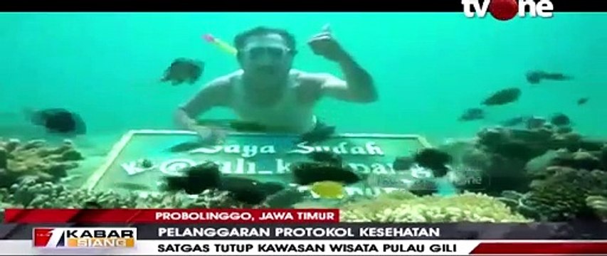 Satgas Covid-19 Menutup Kawasan Snorkeling Pulau Gili