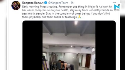 Watch, Kangana Ranaut shares motivational morning workout video