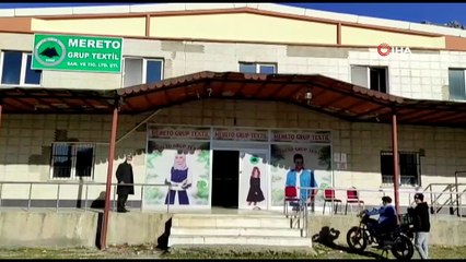 Faaliyeti durdurulan düğün salonu tekstil fabrikasına dönüştürüldü, 120 kişi iş sahibi oldu