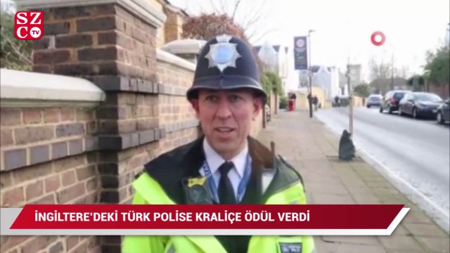İngiltere’de 30 yıldır polislik yapan Uzun’a Kraliçe Elizabeth tarafından ödül