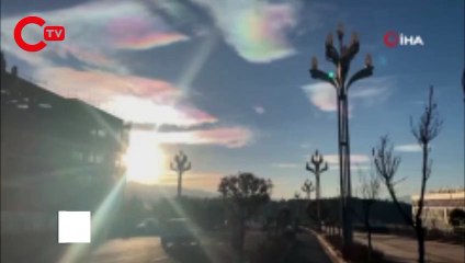 "Gökkuşağı bulutları” hayranlık uyandırdı