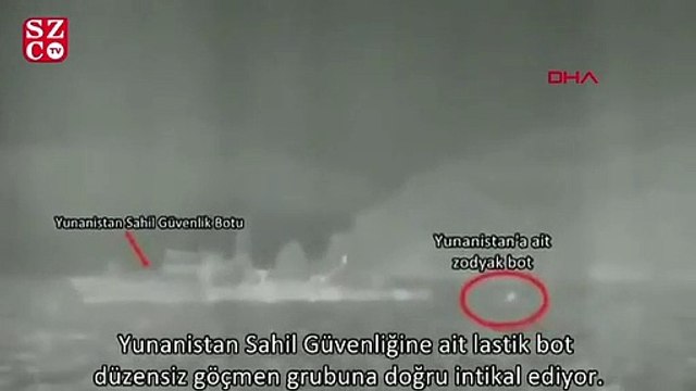 Bodrum'da karasuyu ihlali yapan Yunan botlarını Türk botları uzaklaştırdı