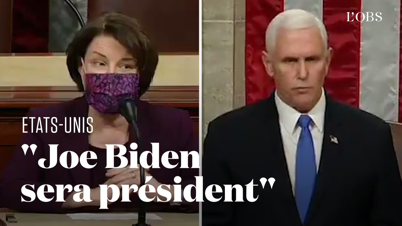 Mike Pence et le Congrès valident la victoire de Joe Biden à l'élection présidentielle