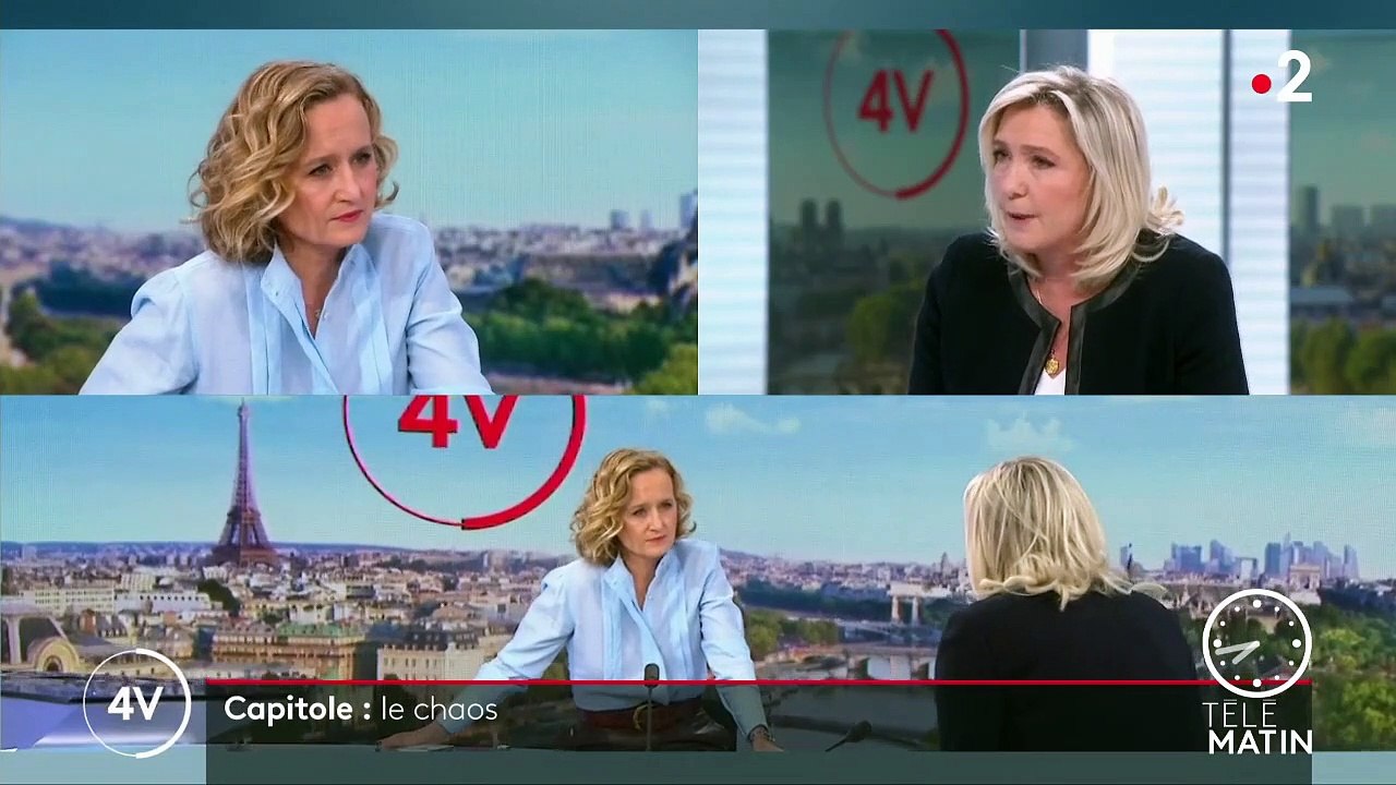 Marine Le Pen : "N'importons pas en France les divisions politiques et ethniques des Etats-Unis"