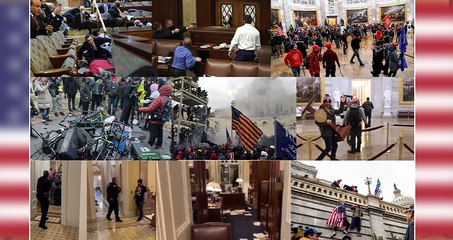 ABD'deki Kongre binası baskınından çarpıcı görüntüler