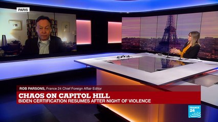 Chaos on Capitol Hill: Biden certification resumes after night of violence