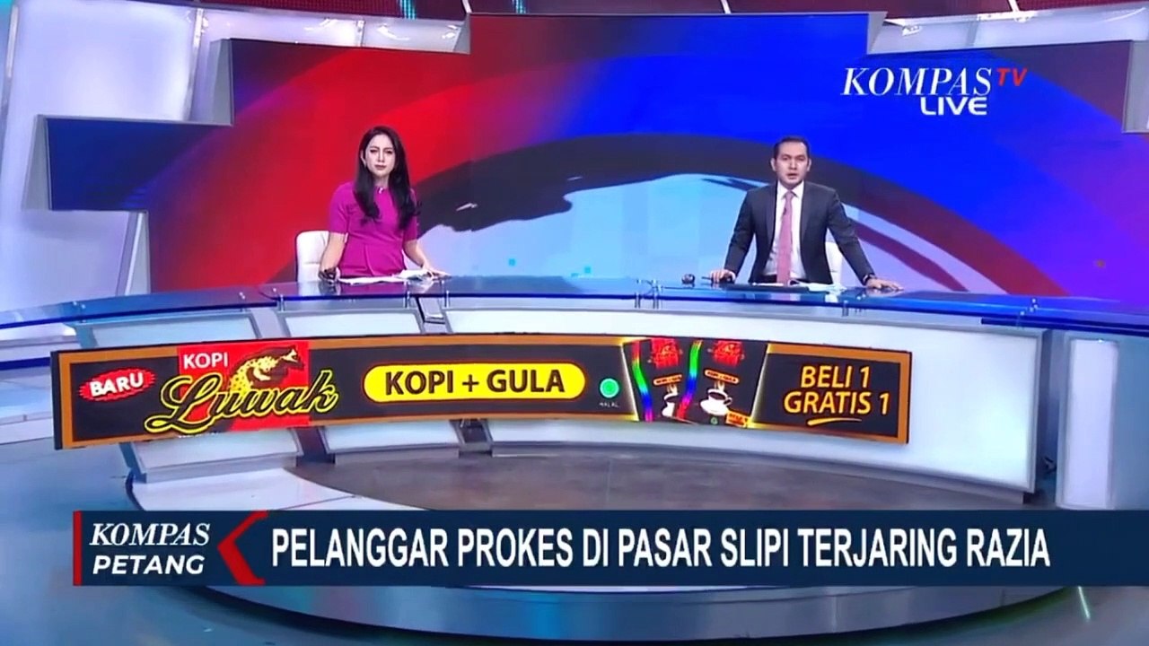 Langgar Protokol Kesehatan, Pedagang di Pasar Slipi Terjaring Razia