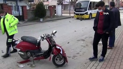 Arkadaşıyla yarış yaparken kaza yaptı, parçalanan motosikletini bırakıp kayıplara karıştı
