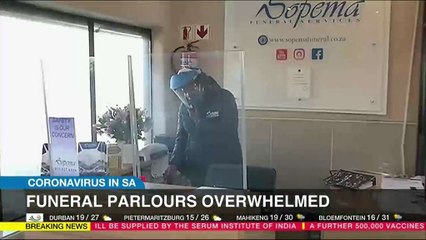 Funeral parlours overwhelmed and out of PPE