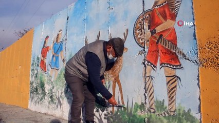 Seydikemer’de antik kent önündeki istinat duvarı tarihle renklendi