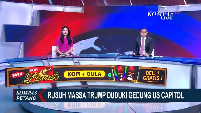 Rusuh Protes Kekalahan Trump, Kongres Pengesahan Kemenangan Biden Dihentikan Sementara