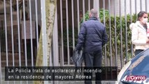 La policía investiga el incendio en la residencia Adorea