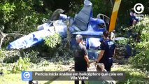 Perícia inicia análise em helicóptero que caiu em Vila Velha