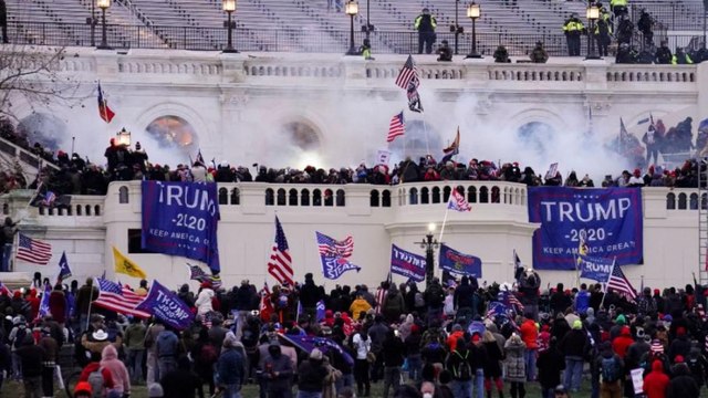 US: Protesters made police run, sit on vice prez chair