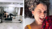 Kangana Ranaut Shares Her Workout Session & Urges Her Fans To Stay Fit