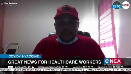 Relief for healtcare workers as SA secures vaccine