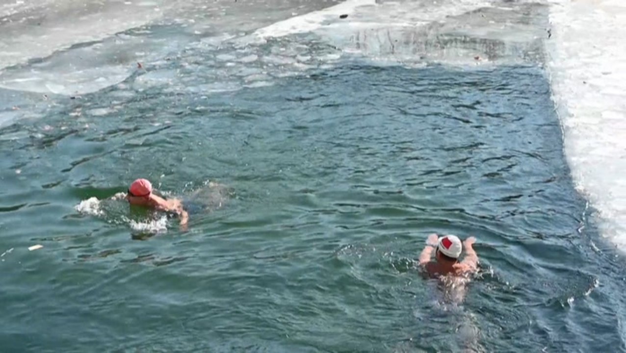 Swimmers not deterred by record lows