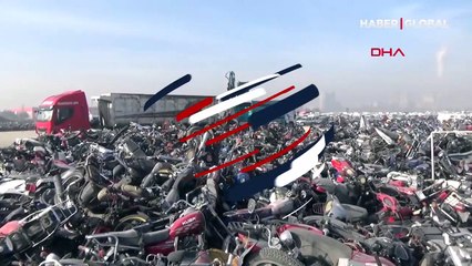 Konya'da trafikten men 1806 araç, ezilerek hurda haline getirildi