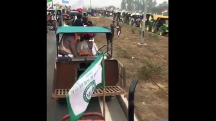 #tractormarchdelhi Approx 70000+ Farmers मौजूद हुए  Tractor March Delhi में - Tractor march videos