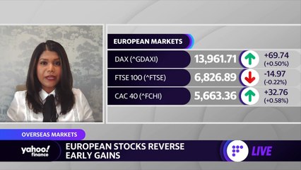European stocks reverse early gains