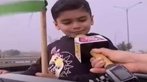 Kids in tractor rally, 1st class student expresses disgrace