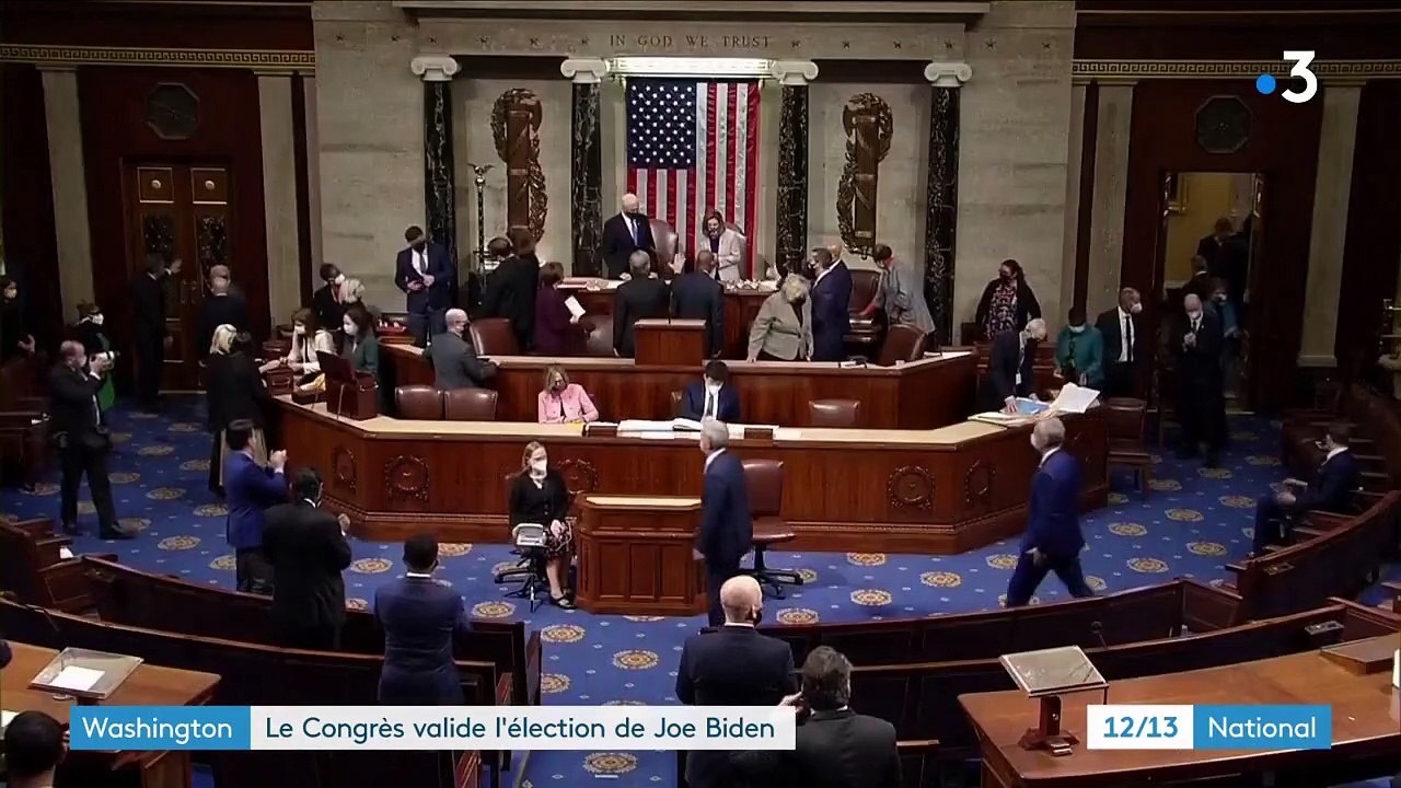 États-Unis : le Congrès valide l'élection de Joe Biden