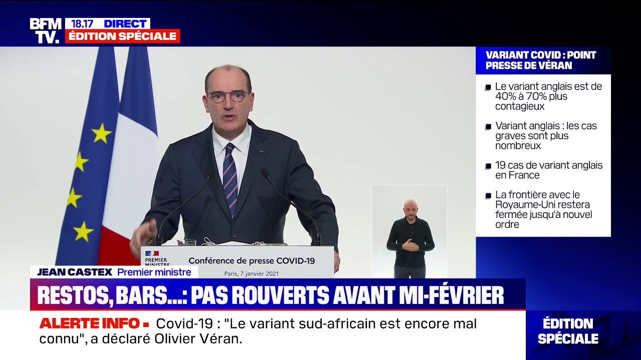 Jean Castex: "Je ne peux exclure que nous ayons à prendre des mesures nationales supplémentaires, si nous faisons le constat dans les prochains jours que nous en avons besoin"