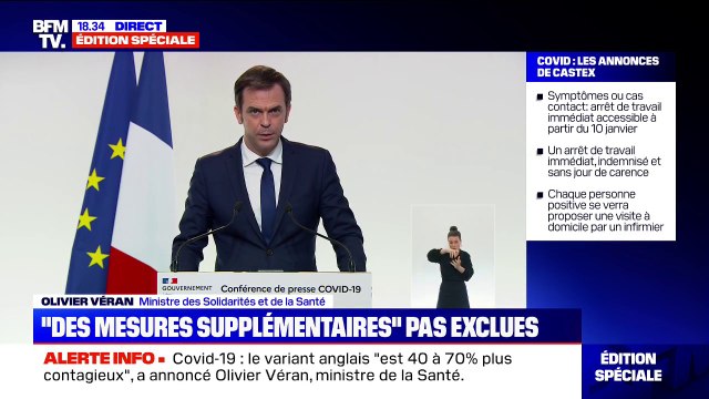 Olivier Véran: Le vaccin est sûr, les effets indésirables graves sont extrêmement rares