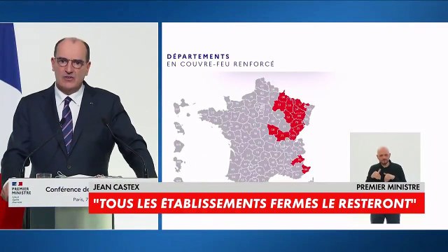 Jean Castex, à propos du couvre-feu avancé à 18h : «Des décisions seront prises d'ici demain soir, pour entrer en vigueur à compter de dimanche»