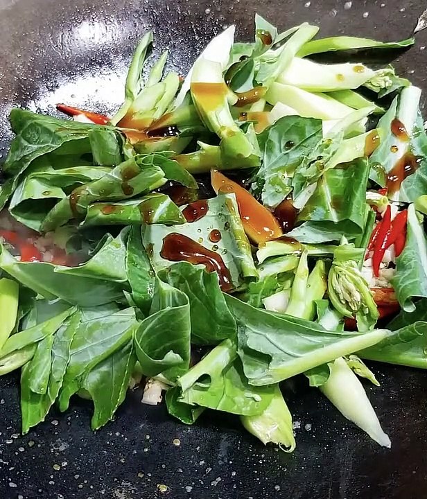 Fried vegetable. Cải xào