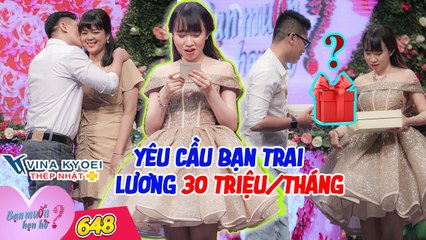 Bạn Muốn Hẹn Hò #648 I Cô gái ĐẶT YÊU CẦU bạn trai phải KIẾM 30 TRIỆU/THÁNG làm Quyền Linh HOẢNG HỒN