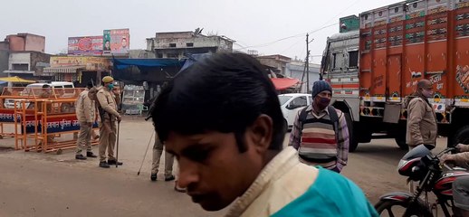 दिल्ली जाने वाले वाहनों का पुलिस ने किया रोड डायवर्ट