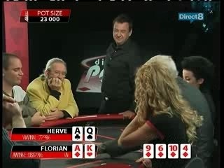 Herve - King of poker - bad luck