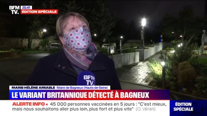 Variant du Covid-19: la population de Bagneux pourra se faire tester "à partir de samedi", déclare la maire de la ville