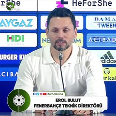 Erol Bulut: "Rakip yüzde 70 topa sahip oldu bu bizim oyun planımızdı"