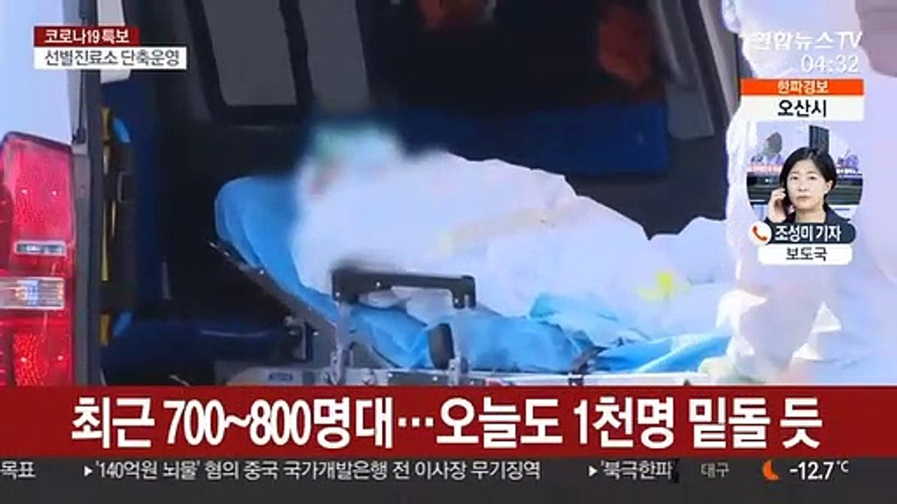 신규확진 나흘째 1천명 밑돌듯…집단감염 이어져