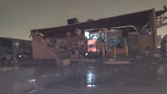 Tornado damages Texas City