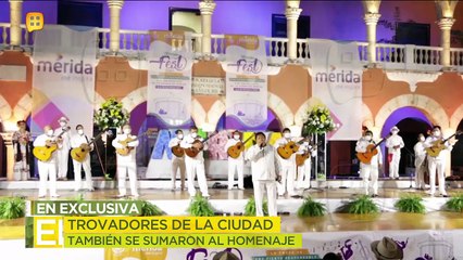 Así rindieron homenaje a Armando Manzanero en la inauguración del Mérida Fest 2021. | Ventaneando