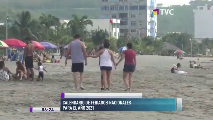 Calendario de Feriados Ecuador 2021
