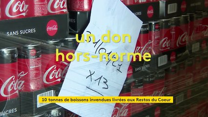 Dans le Haut-Rhin, une entreprise fait don de 10 tonnes de boissons aux Restos du coeur