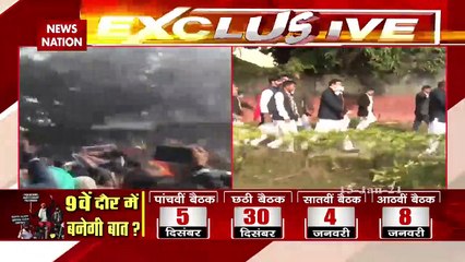 चंडीगढ़ में रणदीप सिंह सुरजेवाला ने बैरिकेडिंग तोड़कर राजभवन जाने की कोशिश की