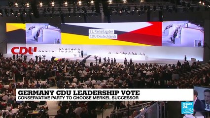 CDU to pick new leader in key vote for Merkel succession