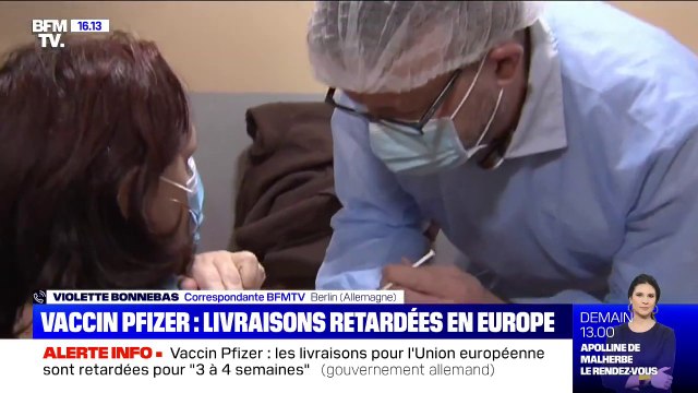 Vaccin Pfizer: vers des retards de livraison de 3 à 4 semaines dans l'UE, selon le gouvernement allemand