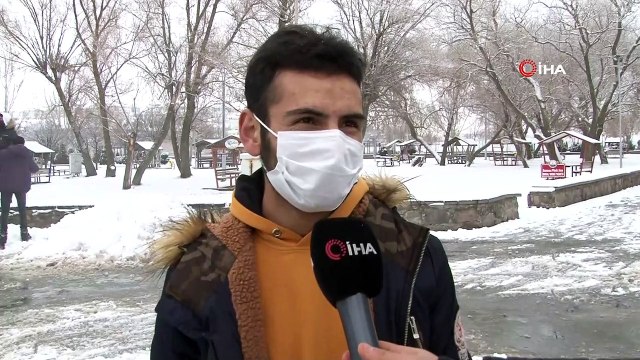 Başkent beyaza büründü, renkli görüntüler ortaya çıktı