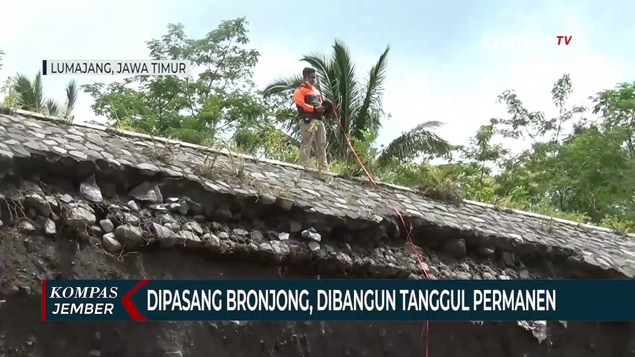 Pemerintah Perbaiki Tanggul Terkikis Banjir Lahar Hujan Gunung Semeru